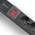 Listwa zasilająca Qoltec do szafy RACK 1U 8 gniazd Schuko (2m) czarna - 2501019
