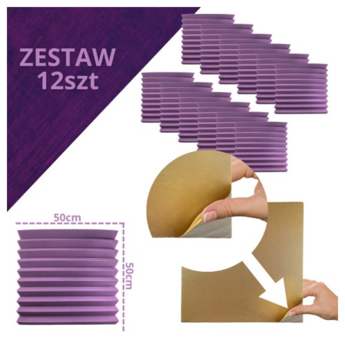 DNA AM4 PR panel akustyczny zestaw 12 szt. fioleto - 2501111