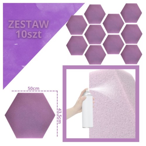 DNA AM3 PR panel akustyczny zestaw 10 szt. fioleto - 2501115
