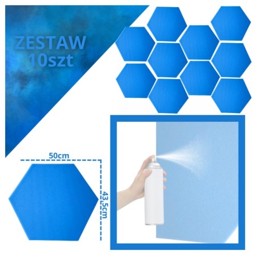 DNA AM3 BL panel akustyczny zestaw 10 szt. niebies - 2501117