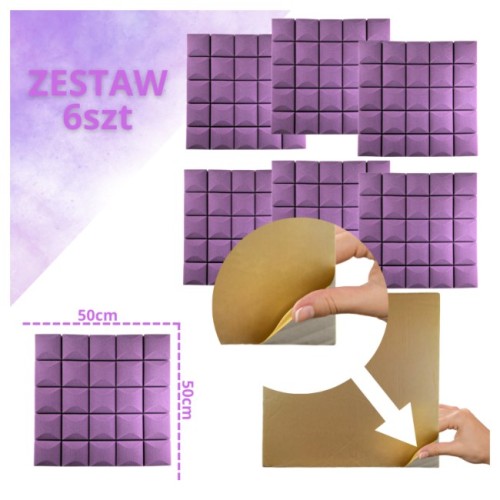 DNA AM5 PR panel akustyczny zestaw 6 szt. fioletow - 2501119