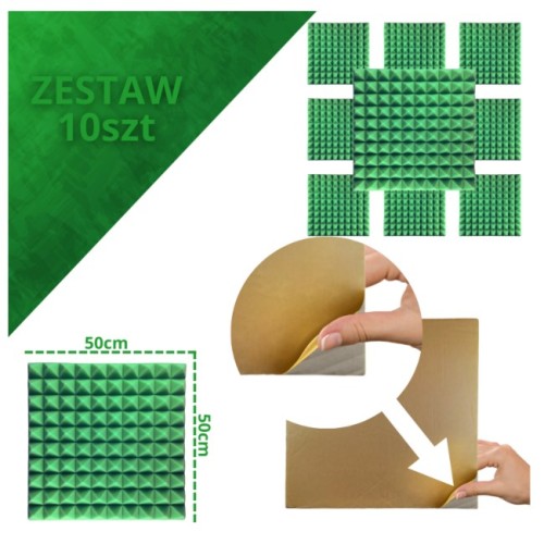 DNA AM2 GN panel akustyczny zestaw 10 szt. zielony - 2501120
