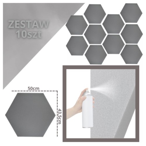 DNA AM3 GY panel akustyczny zestaw 10 szt. szary - 2501125