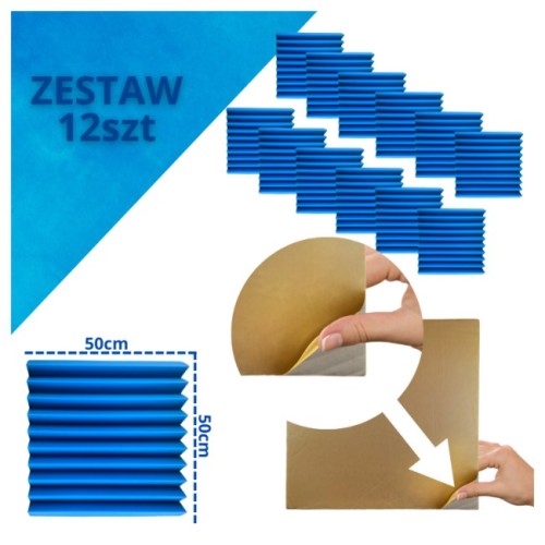 DNA AM4 BL panel akustyczny zestaw 12 szt. niebies - 2501130