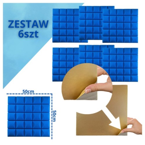 DNA AM5 BL panel akustyczny zestaw 6 szt. niebiesk - 2501135