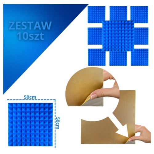 DNA AM2 BL panel akustyczny zestaw 10 szt. niebies - 2501138