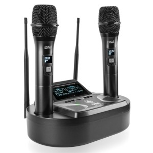 UMA VOCAL SET - Podwójny zestaw bezprzewodowy 2x mikrofon doręczny + odbiornik wraz ze stacją ładowania mikrofonów
