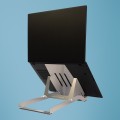 Podstawka pod laptopa R-Go Riser Basic - Notebook-Ständer - ergonomisch klappbar und verstellbar, AGR zertifiziert, leichtes Hylite Aluminium - 55.9 cm - 10" - 22" - Silber - 2461211