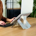 Podstawa R-Go Tools R-Go Laptopständer 10"-22" Max.5KG Riser verstellbar sidabrinis - 2461243