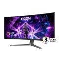 AOC AGON PRO AG346UCD monitor komputerowy 86,4 cm (34") 3440 x 1440 px Wide Quad HD QD-OLED Czarny, Szary - 2501839