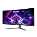 AOC AGON PRO AG346UCD monitor komputerowy 86,4 cm (34") 3440 x 1440 px Wide Quad HD QD-OLED Czarny, Szary - 2430028