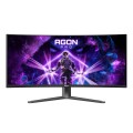 AOC AGON PRO AG346UCD monitor komputerowy 86,4 cm (34") 3440 x 1440 px Wide Quad HD QD-OLED Czarny, Szary - 2430025