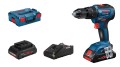Bosch GSB 18V-55 PROFESSIONAL 1800 RPM Zamek centralny 1,1 kg Czarny, Niebieski, Czerwony - 2228735