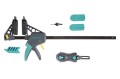 wolfcraft GmbH 6988000 klamra Zacisk stolarski Szary, Turkusowy - 2156021