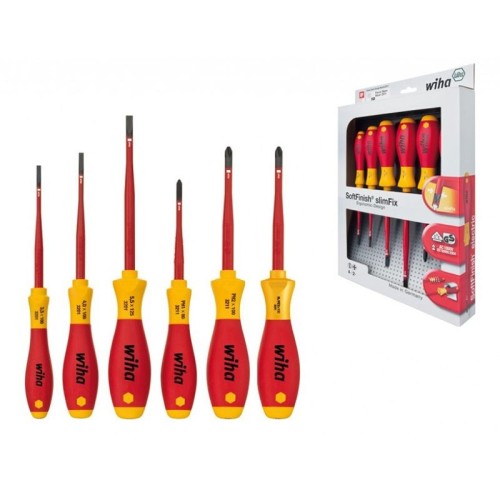 Zestaw wkrętaków SoftFinish Electric SlimFix płaski, Phillips - 2433348