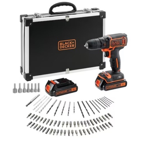 Wiertarko-wkrętarka 18V CDC18BAFC-QW BLACK+DECKER (WYPRZEDAŻ) - 2502242