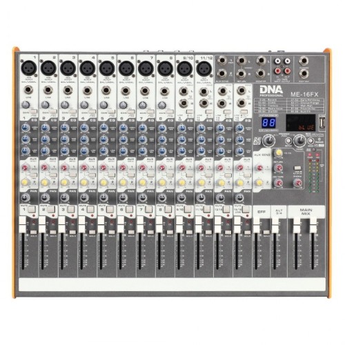 Mikser audio DNA ME-16FX, 16 kanałów, USB, Bluetooth - 2502570
