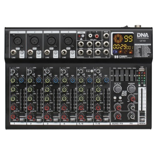 DNA QFX8 analogowy mikser dźwięku 8 kanałów Bluetooth - 2502571