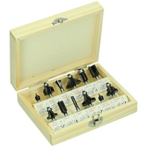 Zestaw frezów 12 sztuk z chwytem 6mm - 2502708