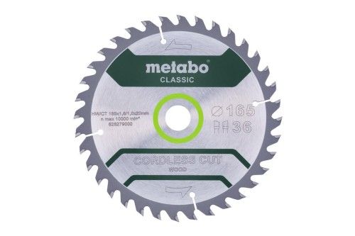 METABO PIŁA TARCZOWA HW/CT 165x20x36z    CORDLESS CUT WOOD CLASSIC - 2502893