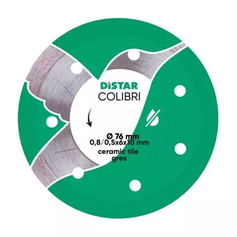 DISTAR TARCZA DIAMENTOWA COLIBRI 75 x 0,8 x 6 x 10H - 2502902