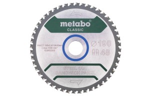 Metabo piła tarczowa FZ/FA 190x30x48z Steel Cut/Sandwich Panel Classic