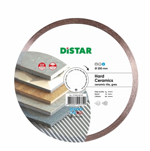 DISTAR Tarcza diamentowa Hard Ceramics 250 x 1,6 x 10 x 25,4 - 2502942