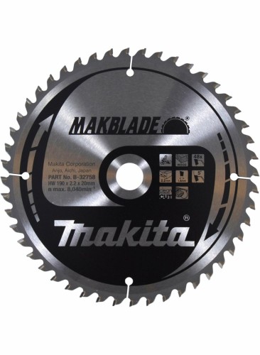 Makita Piła Tnąca Tarcza 190x30x48z Makblade drewno - 2502943