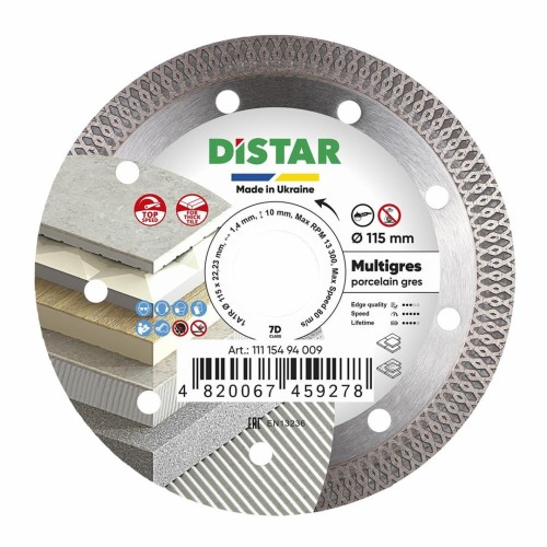 DISTAR TARCZA DIAMENTOWA MULTIGRES 115 x 1,4 x 10 x 22,23mm - 2502945