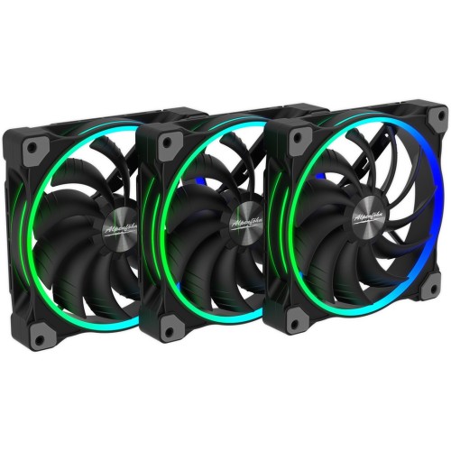 Alpenföhn Wing Boost 3 ARGB 140mm High Speed - wentylator czarny, 3 szt. - 2503283