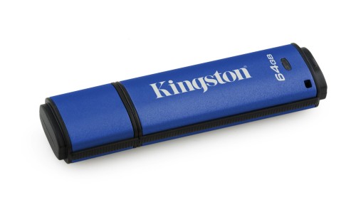 Pendrive Kingston DTVP30/64GB (64GB; USB 3.0; kolor niebieski) - 1064276