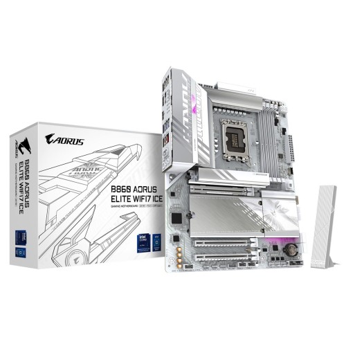 GIGABYTE B860 AORUS ELITE WIFI7 ICE Intel B860 LGA 1851 (Socket V1) ATX - 2504997