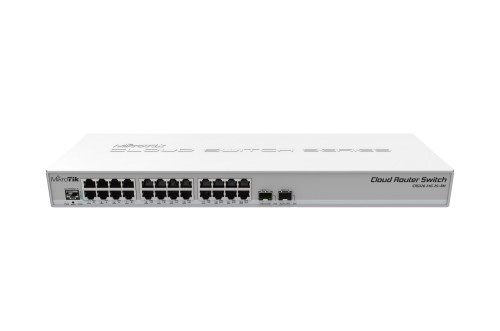 Switch Mikrotik CRS326-24G-2S+RM 26p  Managed Gigabit/10G - 1912659