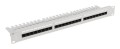 PATCH PANEL 24 PORT 1U 19" KAT.6A UTP Z ORGANIZEREM KABLOWYM SZARY LANBERG - 2506034