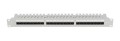PATCH PANEL 24 PORT 1U 19" KAT.6A UTP Z ORGANIZEREM KABLOWYM SZARY LANBERG - 2506036
