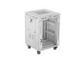 LANBERG SZAFA RACK STOJĄCA 19" 15U 600X600 SZARA DRZWI SZKLANE LCD V2 (FLAT PACK) - 2506064