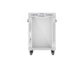 LANBERG SZAFA RACK STOJĄCA 19" 15U 600X600 SZARA DRZWI SZKLANE LCD V2 (FLAT PACK) - 2506066