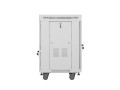LANBERG SZAFA RACK STOJĄCA 19" 15U 600X600 SZARA DRZWI SZKLANE LCD V2 (FLAT PACK) - 2506060