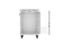 LANBERG SZAFA RACK STOJĄCA 19" 15U 600X600 SZARA DRZWI SZKLANE LCD V2 (FLAT PACK) - 2506067