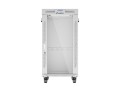 LANBERG SZAFA RACK STOJĄCA 19" 22U 600X800 SZARA DRZWI SZKLANE LCD V2 (FLAT PACK) - 2506084