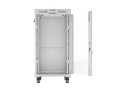 LANBERG SZAFA RACK STOJĄCA 19" 22U 600X800 SZARA DRZWI SZKLANE LCD V2 (FLAT PACK) - 2506085