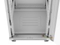 LANBERG SZAFA RACK STOJĄCA 19" 22U 600X800 SZARA DRZWI SZKLANE LCD V2 (FLAT PACK) - 2506091