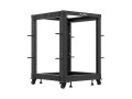 OPEN RACK 19" 15U 600X600-1100 REGULOWANY CZARNY LANBERG - 2465471