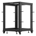 OPEN RACK 19" 15U 600X600-1100 REGULOWANY CZARNY LANBERG - 2506101