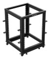 OPEN RACK 19" 15U 600X600-1100 REGULOWANY CZARNY LANBERG - 2506104