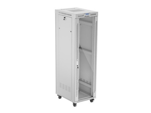 LANBERG SZAFA STOJĄCA RACK 19" 42U 600X800 SZARA DRZWI SZKLANE LCD V2 (FLAT PACK) - 2506112