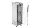 LANBERG SZAFA STOJĄCA RACK 19" 42U 600X800 SZARA DRZWI SZKLANE LCD V2 (FLAT PACK) - 2506113