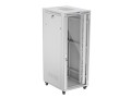 LANBERG SZAFA STOJĄCA RACK 19" 42U 800X1000 SZARA DRZWI SZKLANE LCD V2 (FLAT PACK) - 2506123