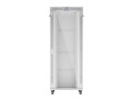 LANBERG SZAFA STOJĄCA RACK 19" 42U 800X1000 SZARA DRZWI SZKLANE LCD V2 (FLAT PACK) - 2506125