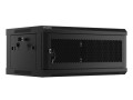 SZAFA INSTALACYJNA RACK WISZĄCA 19" 4U 600X450 CZARNA DRZWI PERFOROWANE LANBERG (FLAT PACK) - 2506134